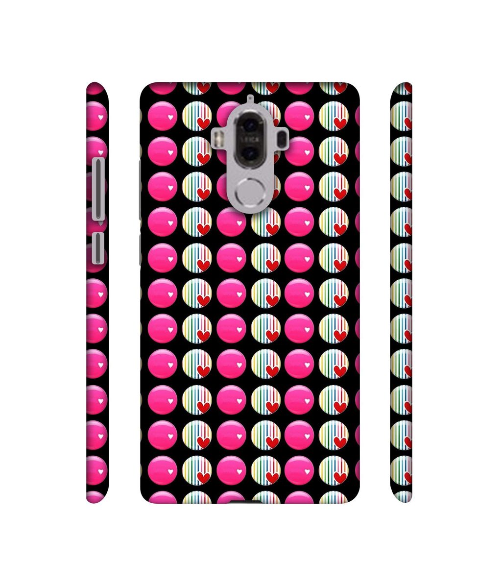 Amazon Brand - Solimo Designer Small Two Color Circle 3D Printed Hard Back Case Mobile Cover for Huawei Mate 9