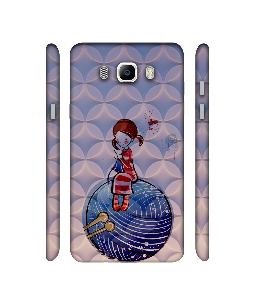Amazon Brand - Solimo Designer Lady Vector Patternn 3D Printed Hard Back Case Mobile Cover for Samsung Galaxy J5 (2016)