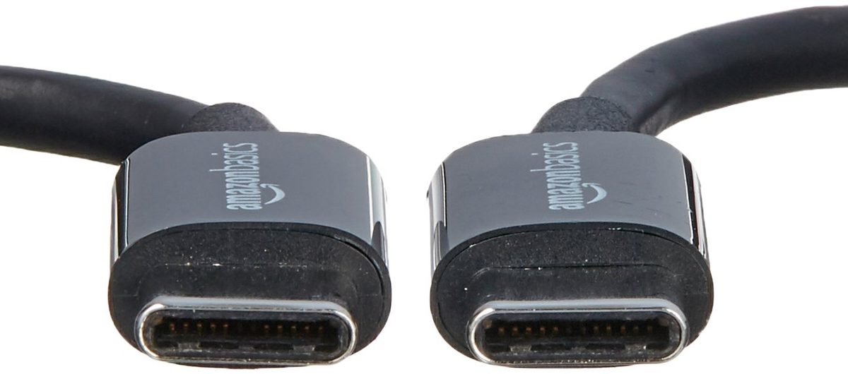 Amazon Basics USB Type-C to USB Type-C 2.0 Cable - 0.9 m - Black