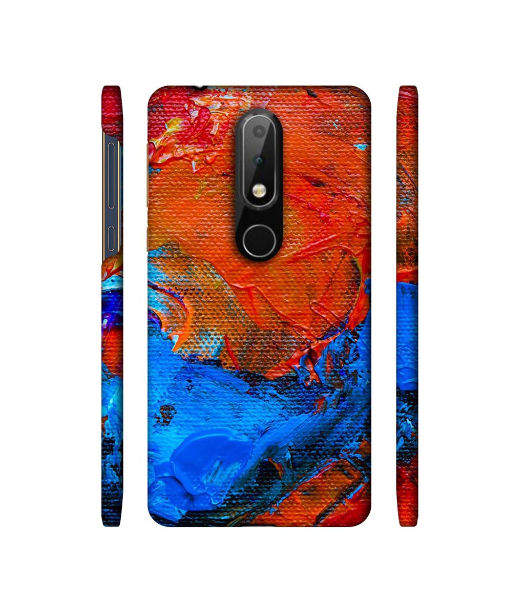 Amazon Brand - Solimo Designer Wax Color On Canvas 3D Printed Hard Back Case Mobile Cover for Nokia 6.1 Plus