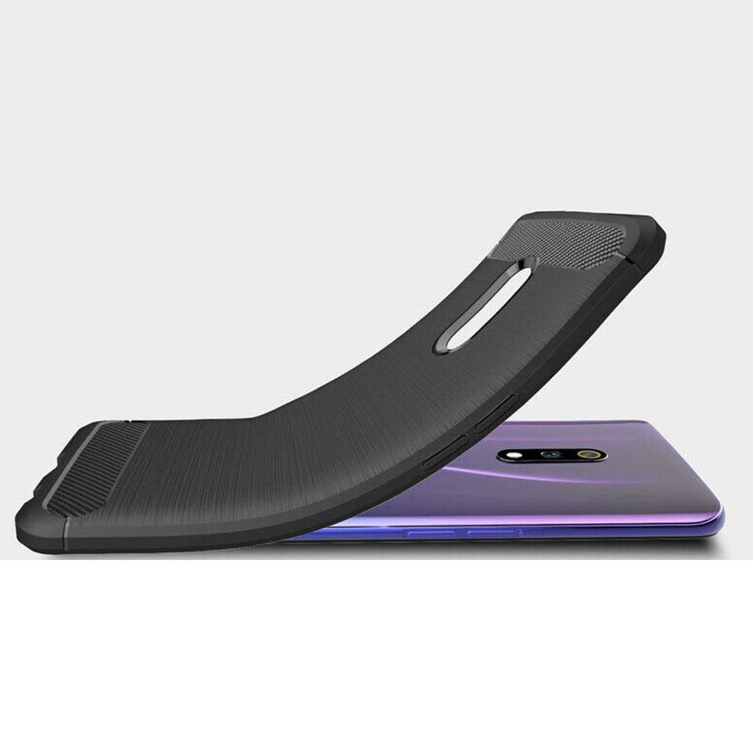 Amazon Brand - Solimo Mobile Cover (Soft & Flexible Back case) for Realme X (Black)