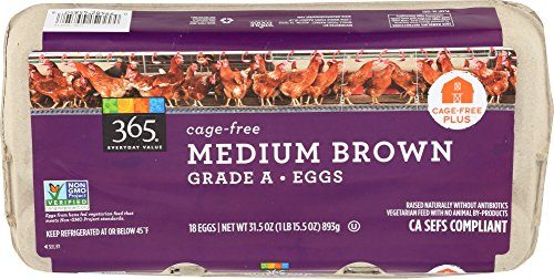 365 Everyday Value, Cage-Free Medium Brown Eggs, 18 ct