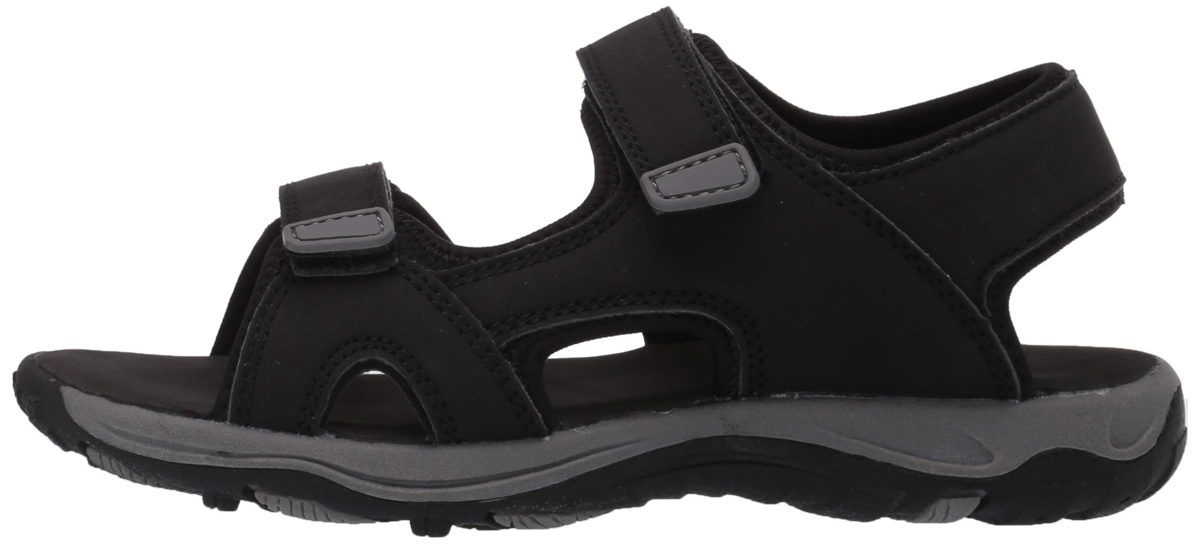 Amazon Essentials Eden Sandal, Black, 6 Toddler