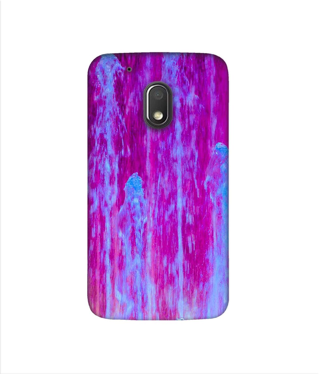 Amazon Brand - Solimo Designer Pink Color Fall 3D Printed Hard Back Case Mobile Cover for Motorola Moto G4 Play