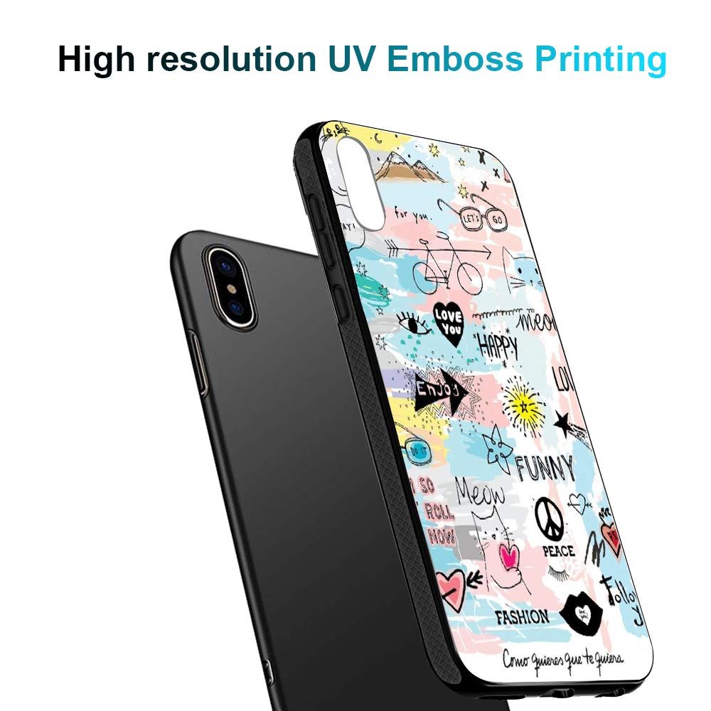 Amazon Brand - Solimo Designer Happy Theme Printed Hard Back Case Mobile Cover for Apple iPhone X/Xs (D1202)