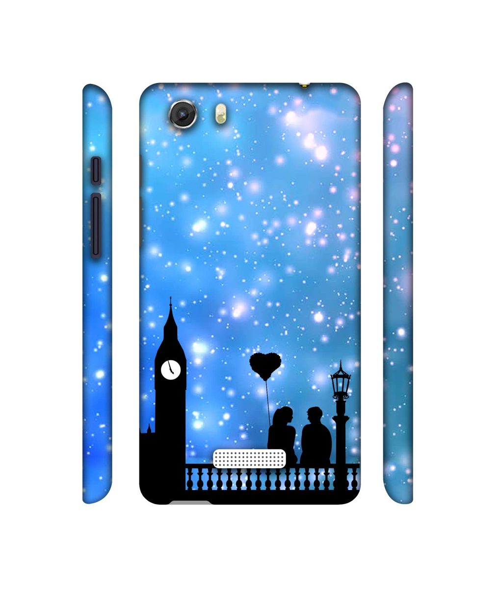 Amazon Brand - Solimo Designer Love Couple Vector 3D Printed Hard Back Case Mobile Cover for Micromax Canvas Unite 3 Q372