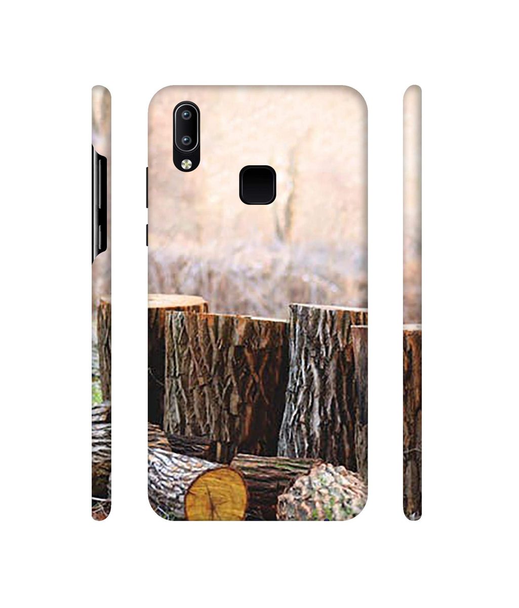 Amazon Brand - Solimo Designer Wood logs 3D Printed Hard Back Case Mobile Cover for Vivo Y95