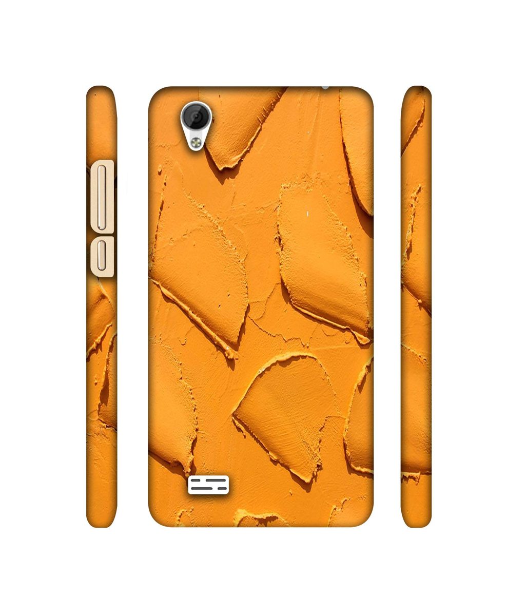 Amazon Brand - Solimo Designer Yellow Texture Wall 3D Printed Hard Back Case Mobile Cover for Vivo Y31