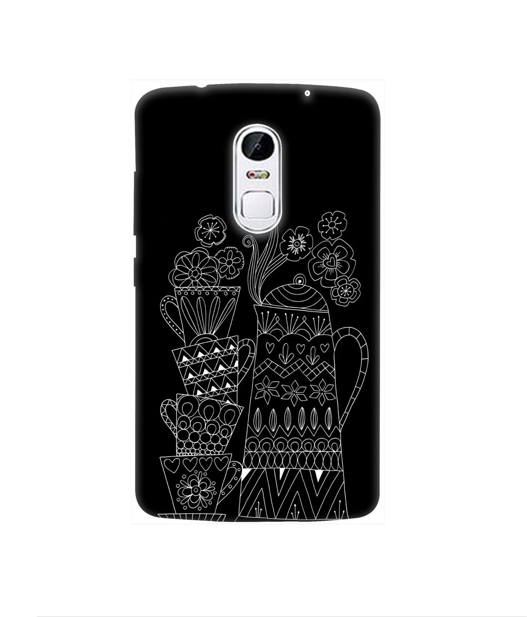 Amazon Brand - Solimo Designer Cups and Tea Pot 3D Printed Hard Back Case Mobile Cover for Lenovo Vibe X3