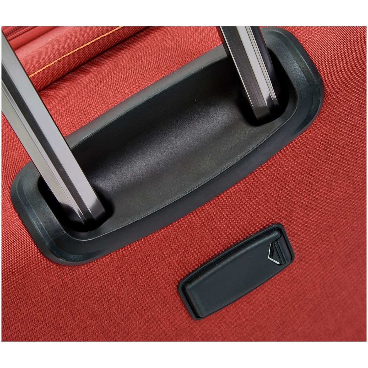 AmazonBasics Belltown Softside Rolling Spinner Suitcase Luggage - 30 Inch, Heather Red