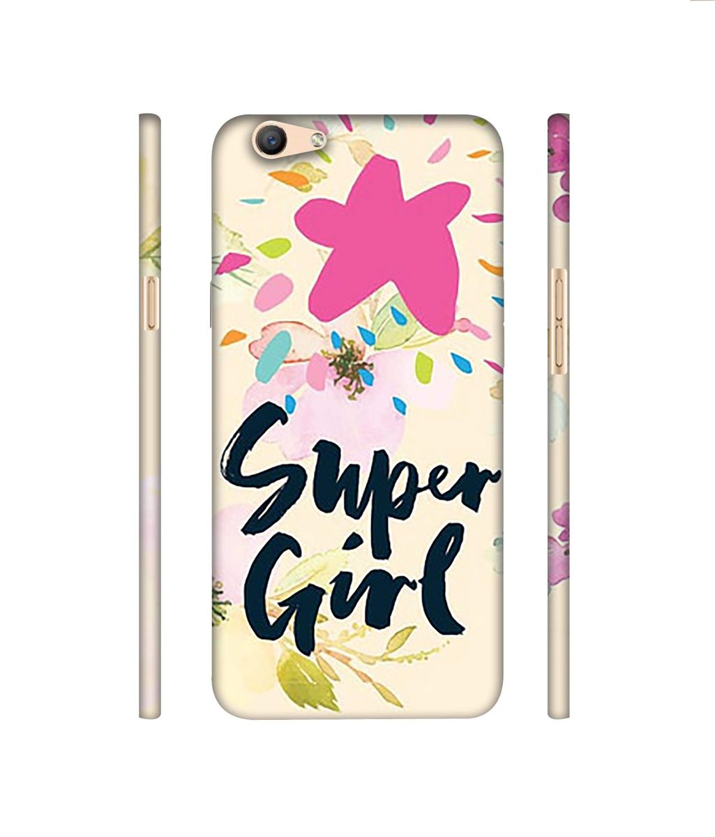 Amazon Brand - Solimo Designer Super Girl 3D Printed Hard Back Case Mobile Cover for Oppo F1s