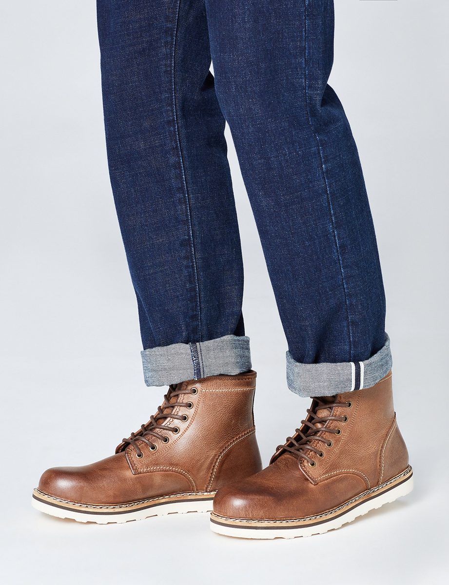 find. Amazon Brand Men’s Eva Wedge Sole Boots Brown (Dark Brown) US 10