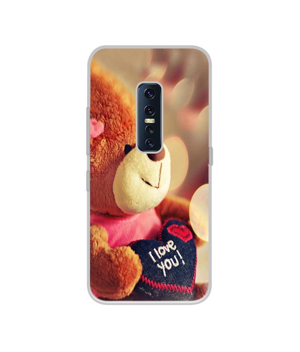 Amazon Brand - Solimo Designer Teddy Bear UV Printed Soft Back Case Mobile Cover for Vivo V17 Pro