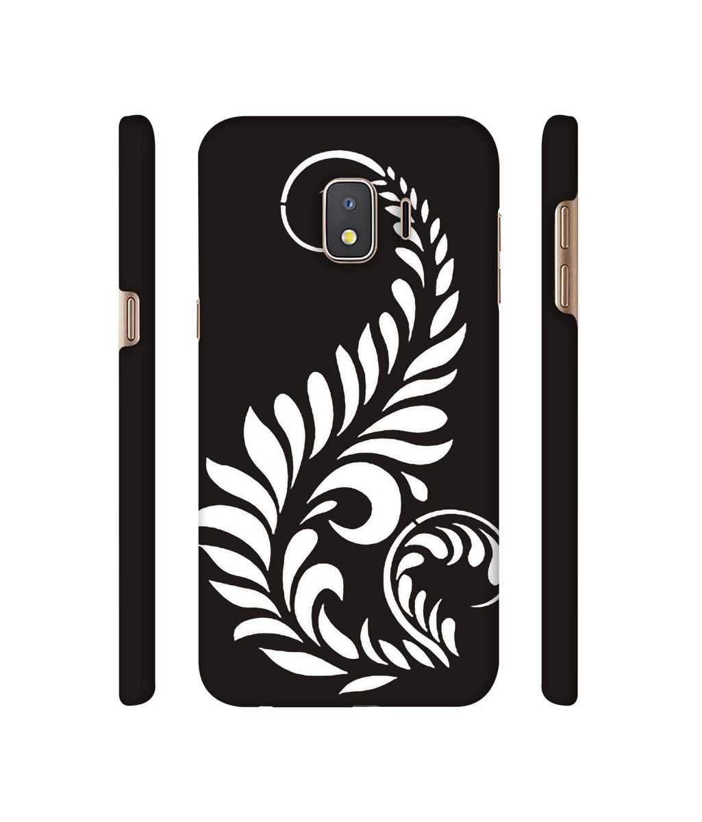 Amazon Brand - Solimo Designer Simple White Rangoli 3D Printed Hard Back Case Mobile Cover for Samsung Galaxy J2 Core