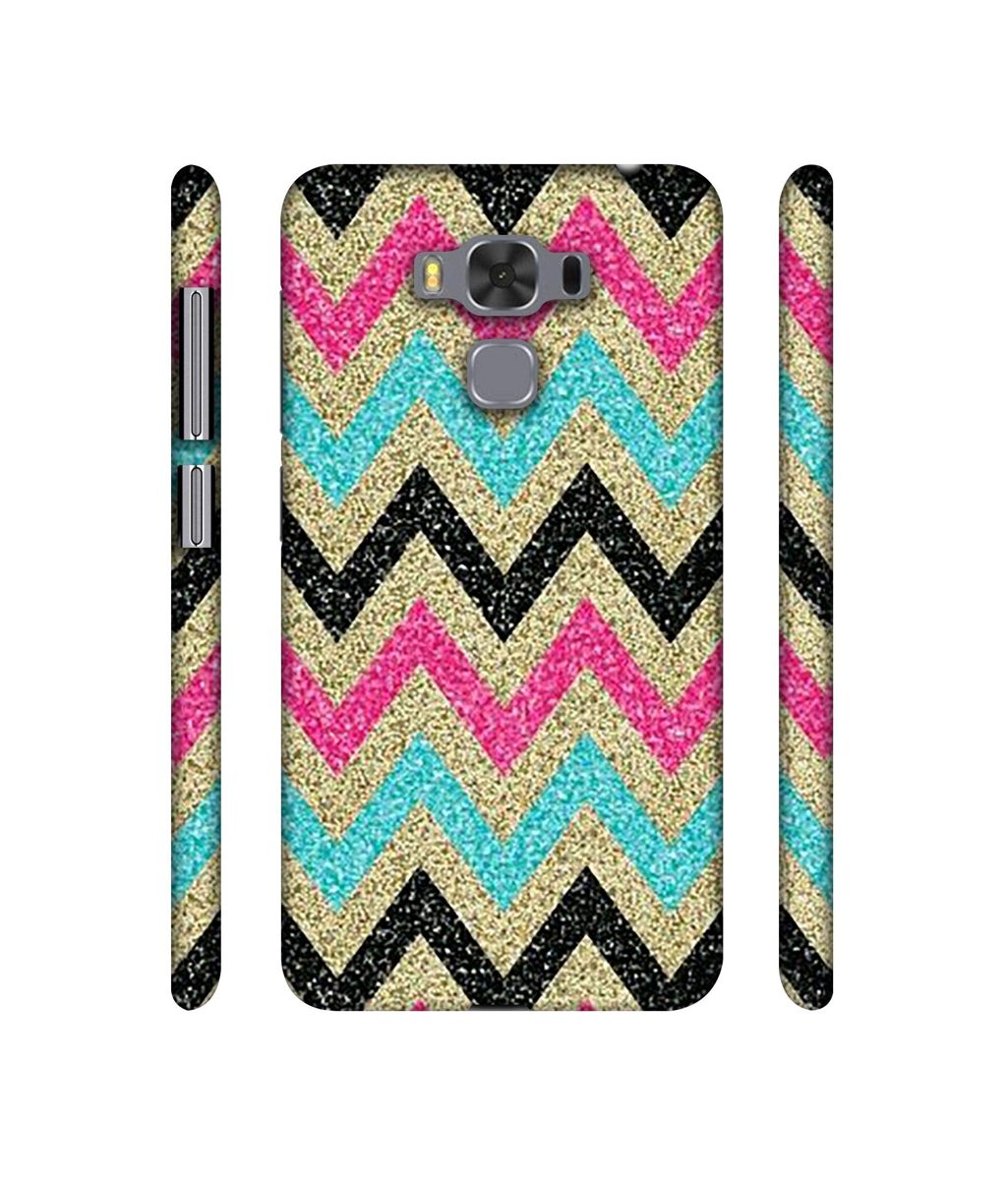 Amazon Brand - Solimo Designer Sparkle Zik Zak Texture 3D Printed Hard Back Case Mobile Cover for Asus Zenfone 3 Max ZC553KL
