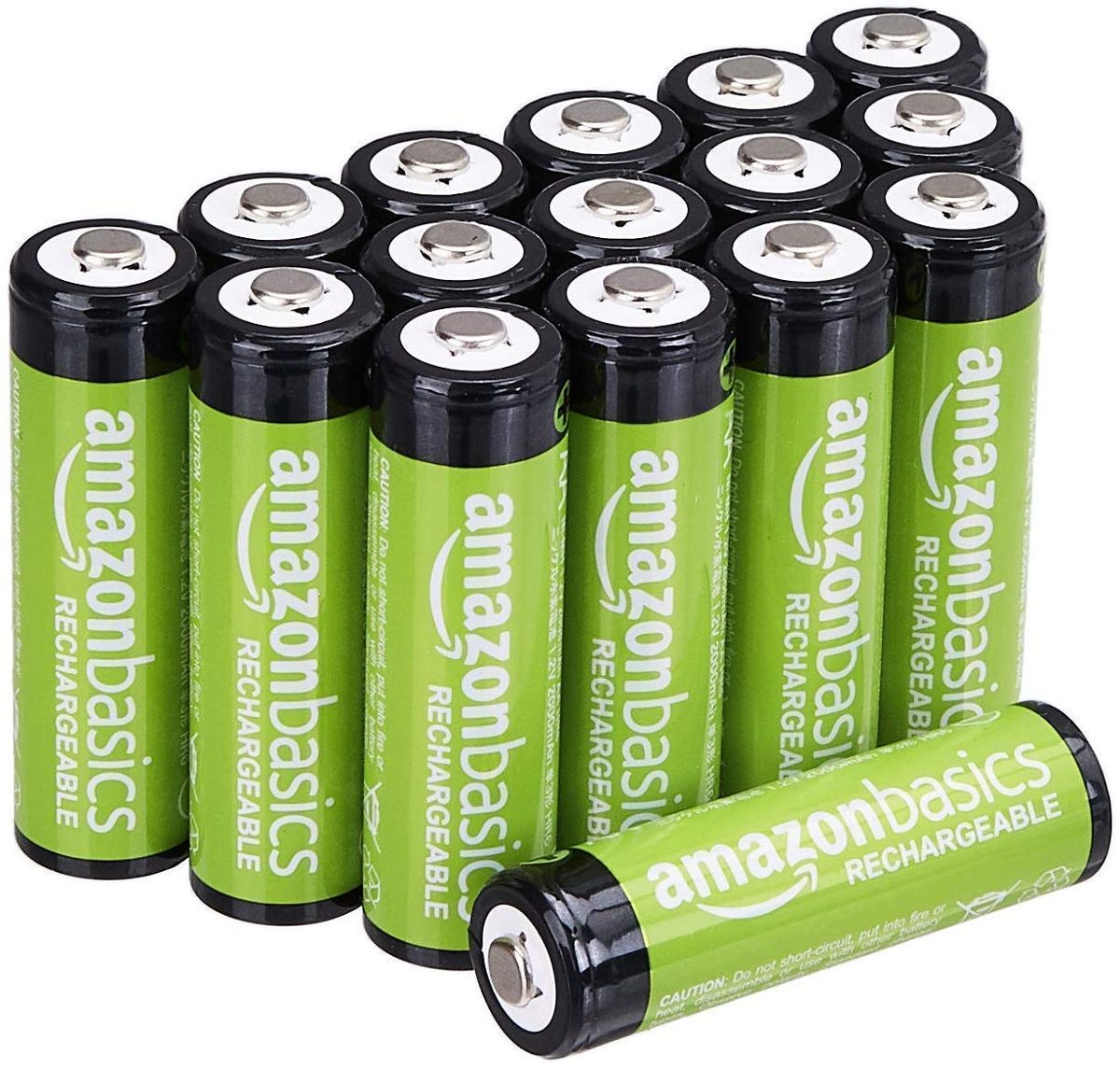 AmazonBasics AA Rechargeable Batteries (16-Pack) and Ni-MH AA & AAA Battery Charger With USB Port Set