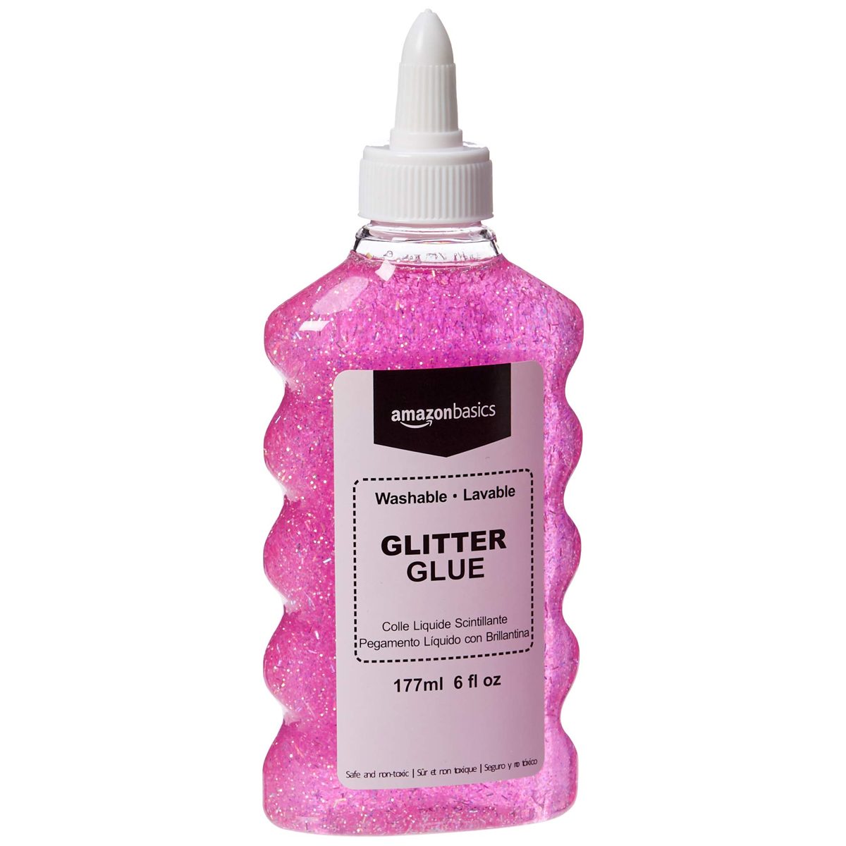 AmazonBasics Liquid Washable Glitter Glue