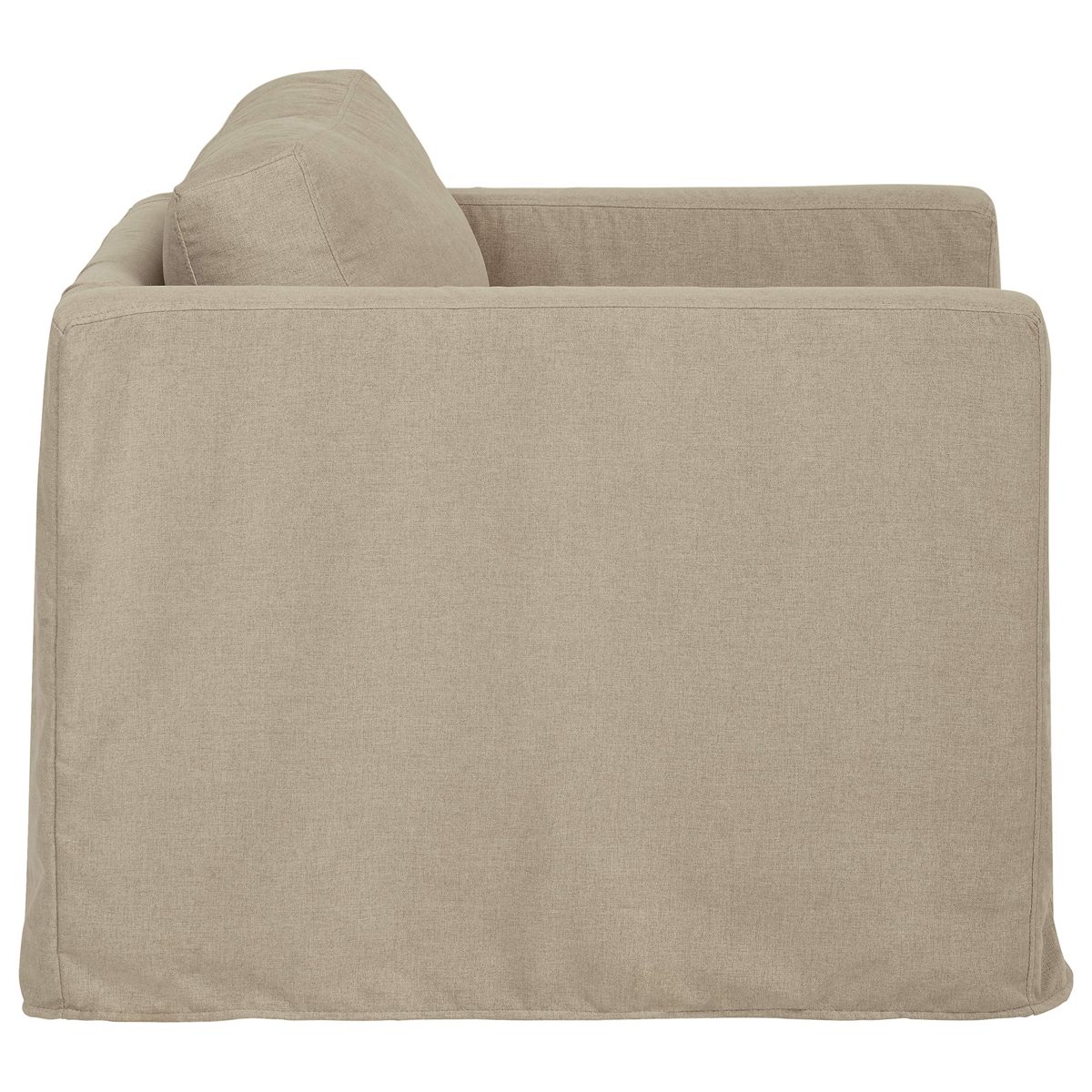 Amazon Brand – Stone & Beam Andover Slipcover Chair, 38"W, Dove Fabric