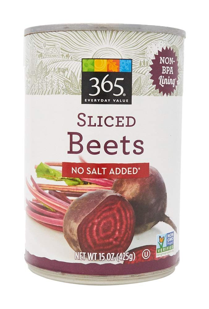 365 Everyday Value, Sliced Beets, No Salt Added, 15 oz