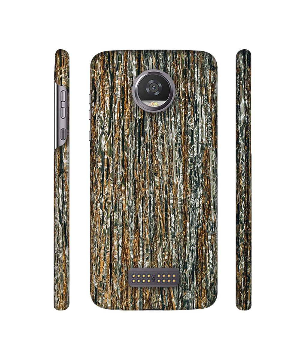 Amazon Brand - Solimo Designer Line Texture on Wall 3D Printed Hard Back Case Mobile Cover for Moto Z2 Play