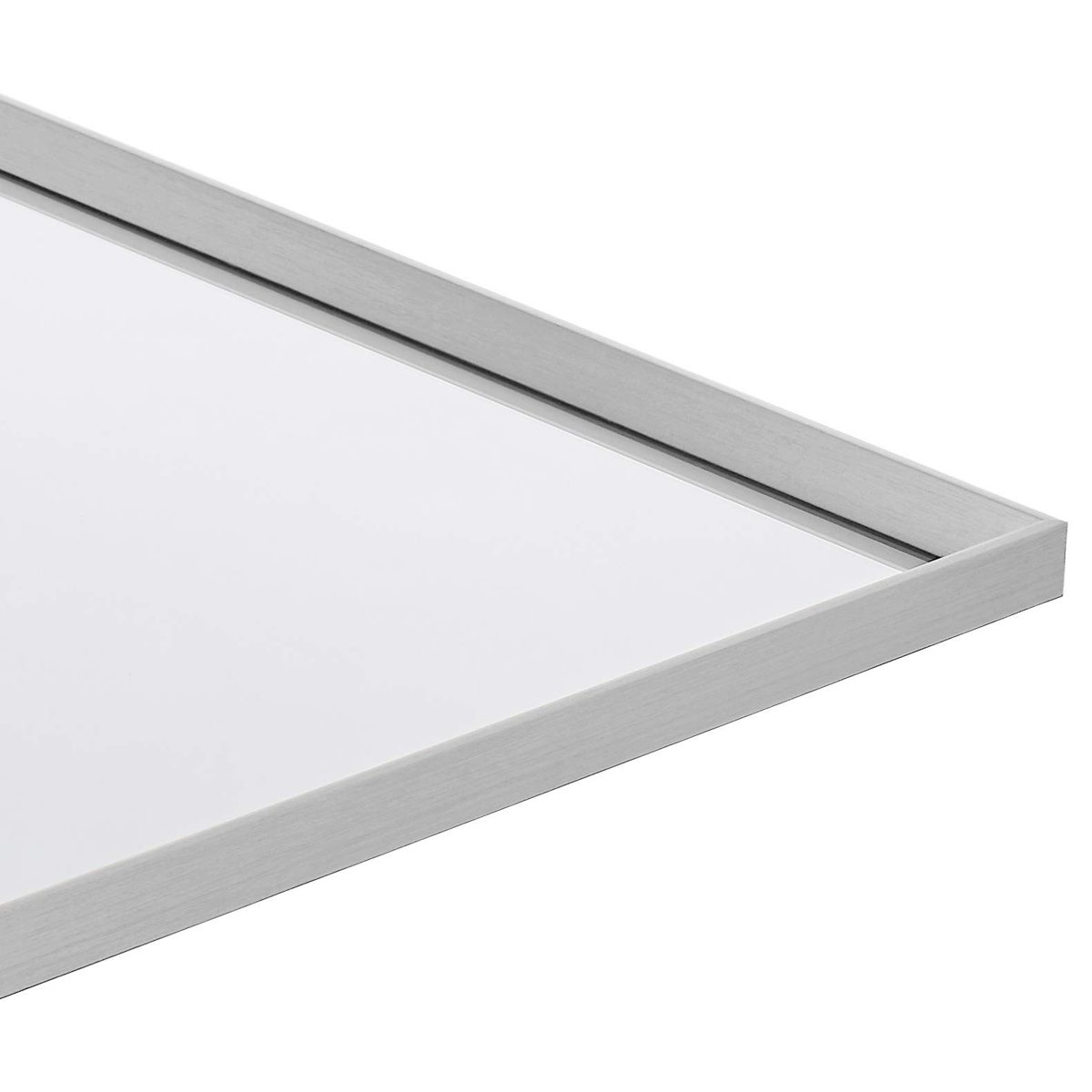 Amazon Basics Rectangular Wall Mirror 30" x 40" - Peaked Trim, Nickel