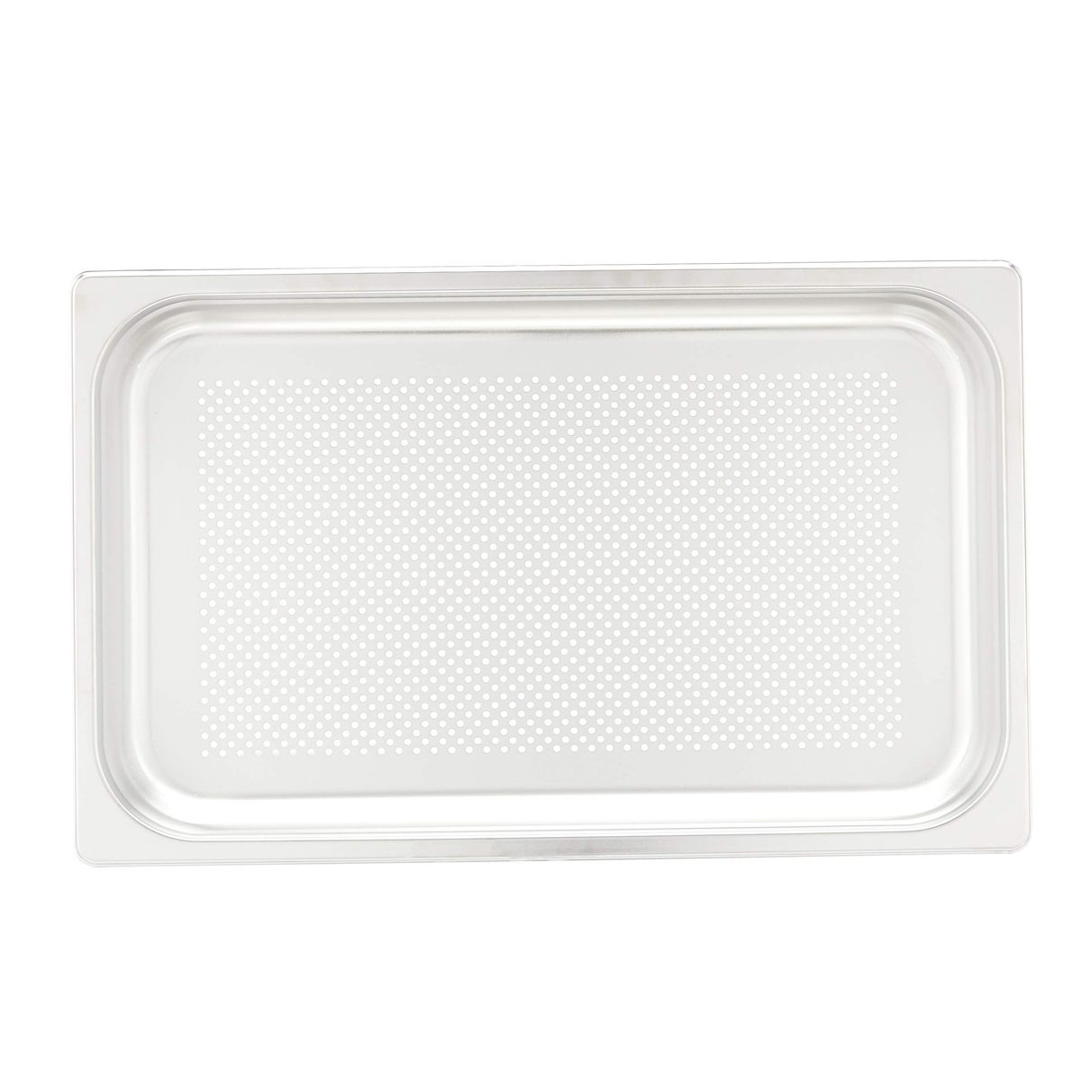 AmazonCommercial Full Size x 2-1/2" Deep, Anti-Jam Perforated Stainless Steel Steam Table/Hotel Pan, 22 Gauge, Pack of 2