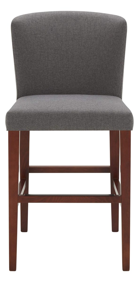 Amazon Brand – Rivet Eli Modern Curved-Back Counter-Height Barstool, 38.2"H, Graphite