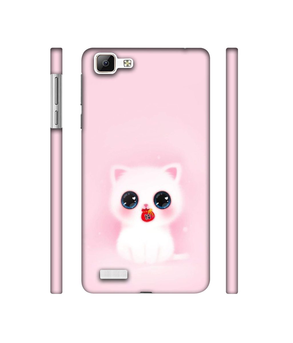 Amazon Brand - Solimo Designer Kitty 3D Printed Hard Back Case Mobile Cover for Vivo V1