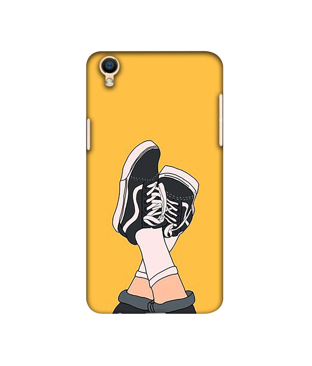 Amazon Brand - Solimo Designer Boy Shoes Pattern 3D Printed Hard Back Case Mobile Cover for Oppo F1 Plus