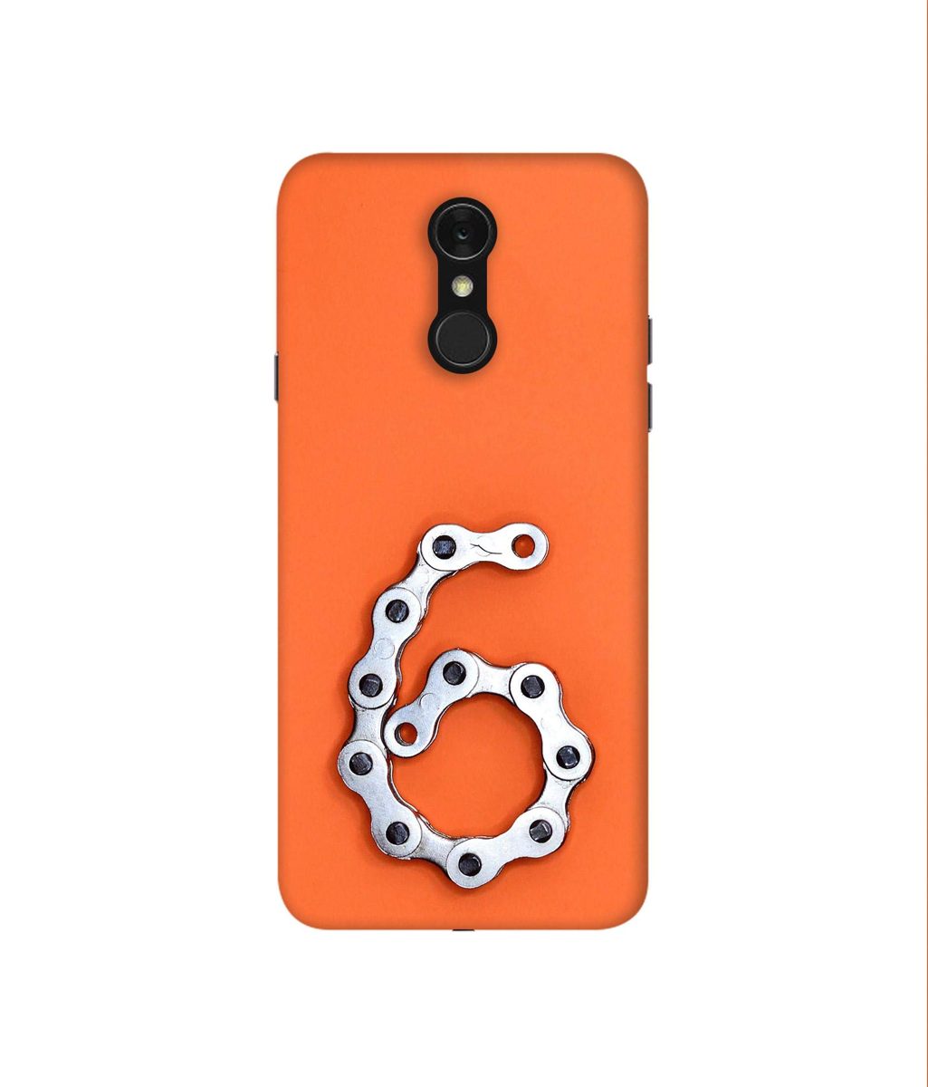 Amazon Brand - Solimo Designer Number Six 3D Printed Hard Back Case Mobile Cover for LG Q7