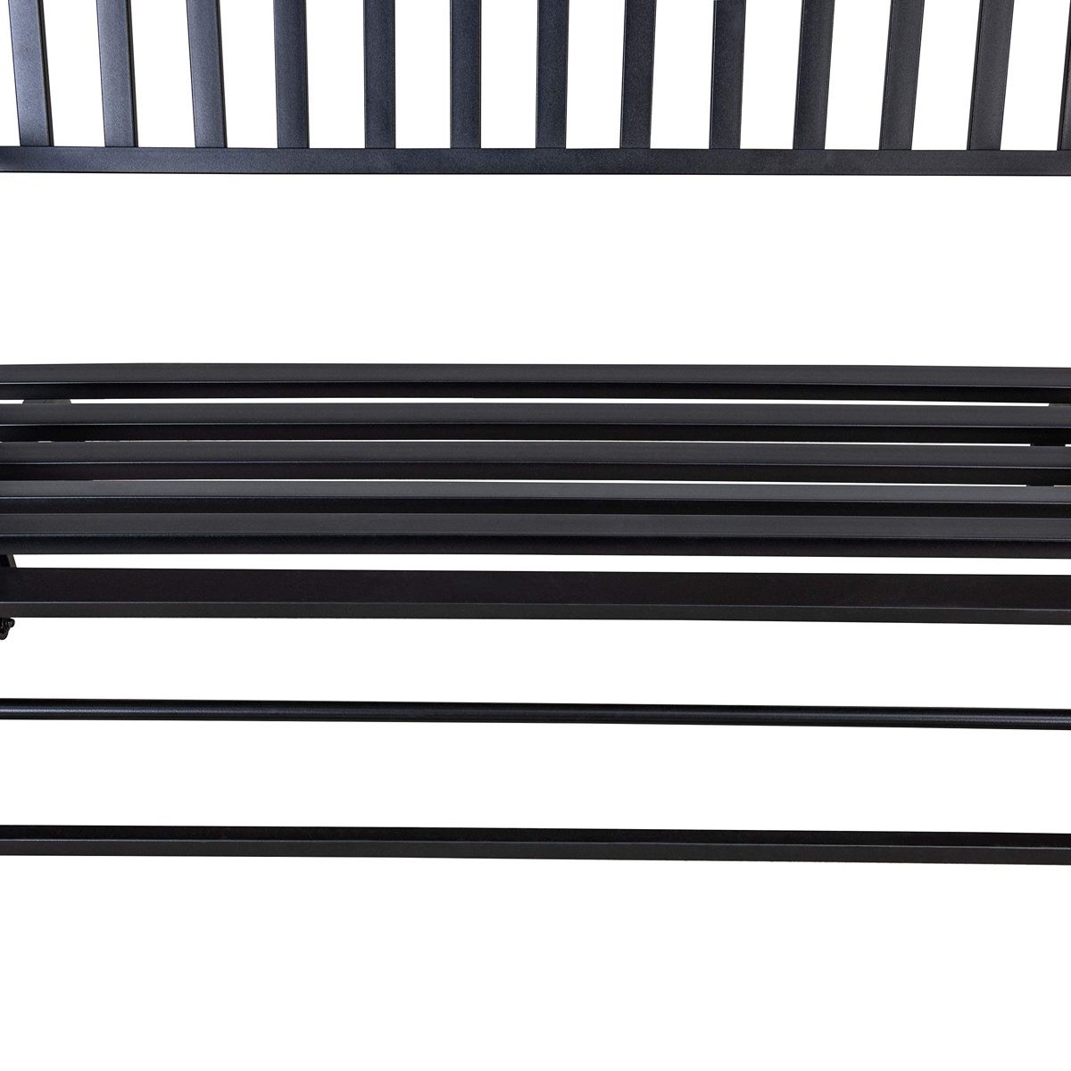 AmazonBasics Outdoor Patio Steel Gliding Bench – Black