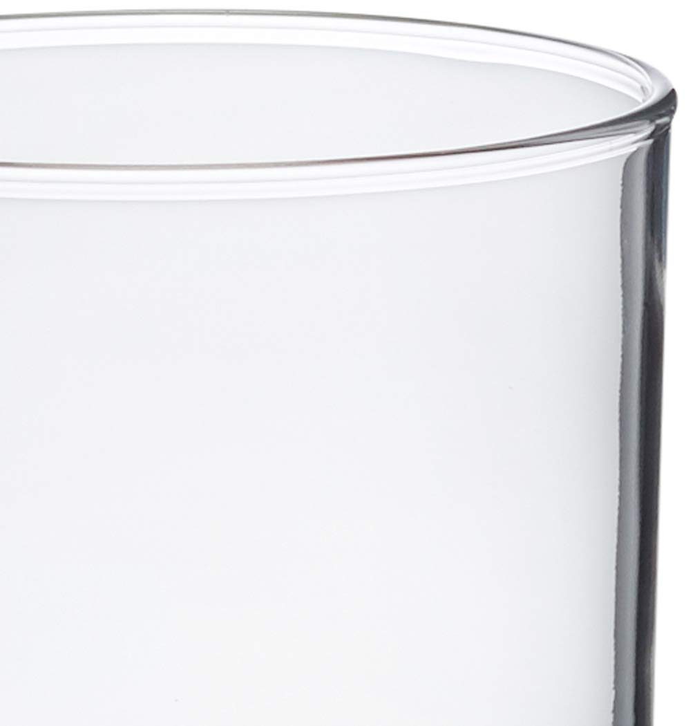 AmazonBasics Ridgecrest Coolers Glass Drinkware Set, 15.5-Ounce, Set of 6