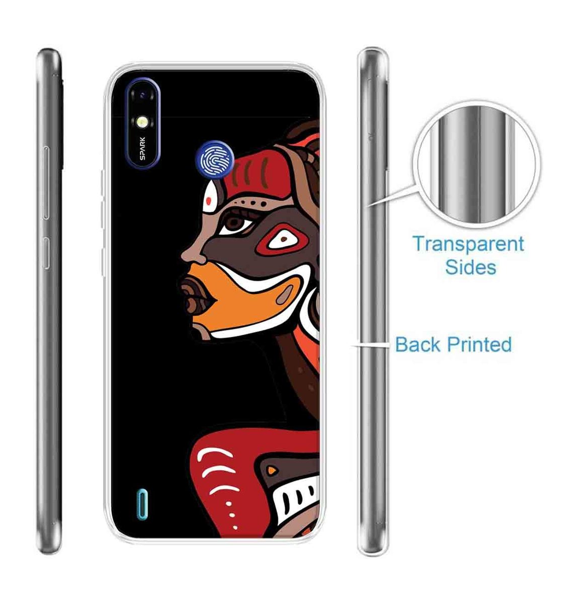 Amazon Brand - Solimo Designer Multicolor Cartoon Printed Soft Back Case Mobile Cover for Tecno Spark Go Plus