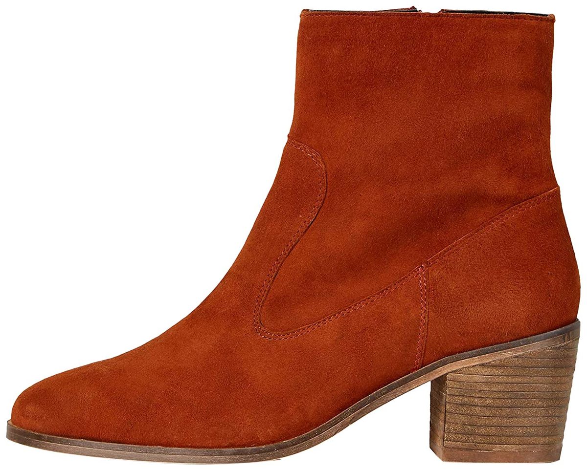 Amazon Brand - find. Casual Suede Ankle Boots, Orange Spice), US 5