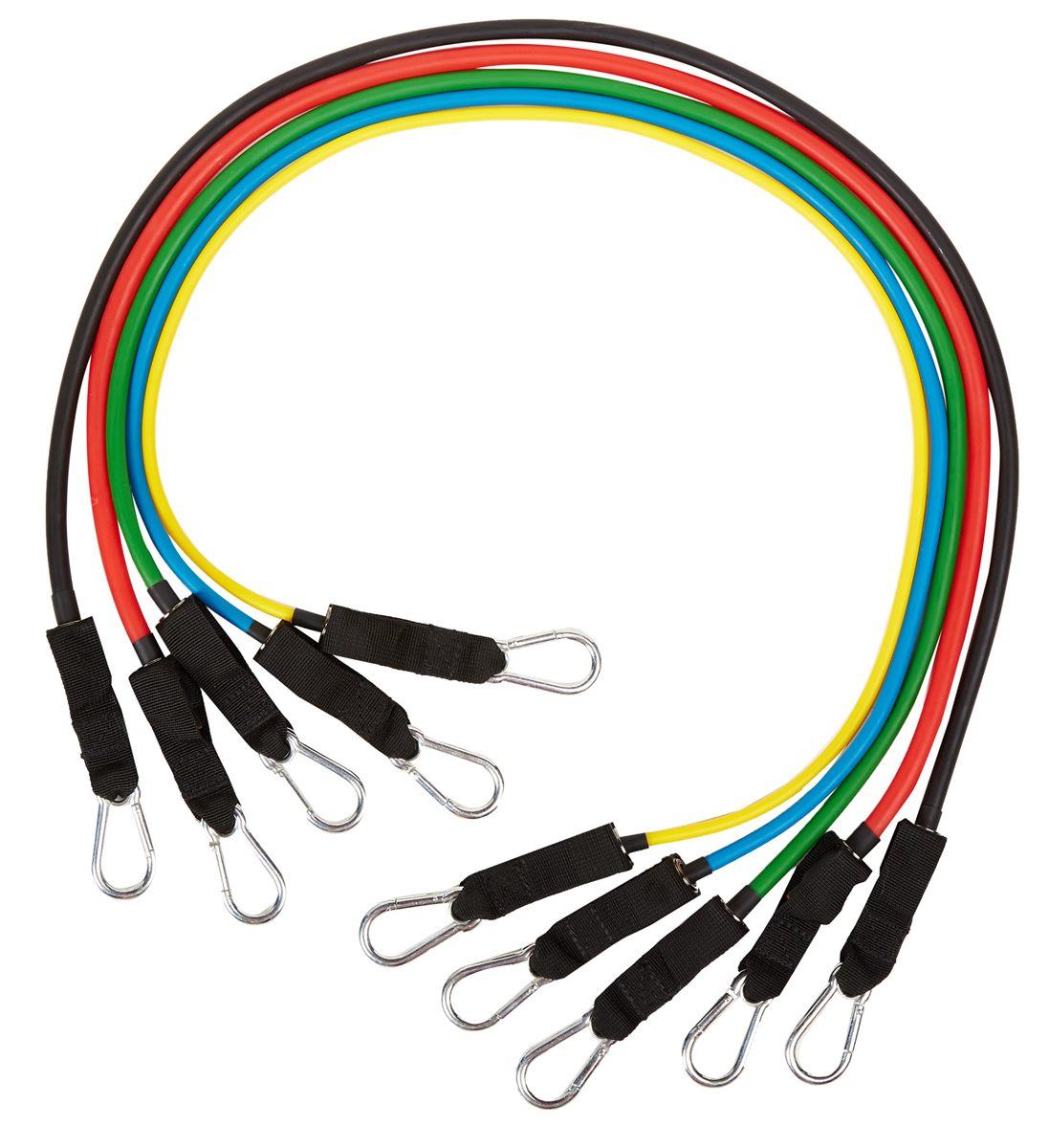 AmazonBasics Resistance Band Combo, Pack of 5 (Multicolour)
