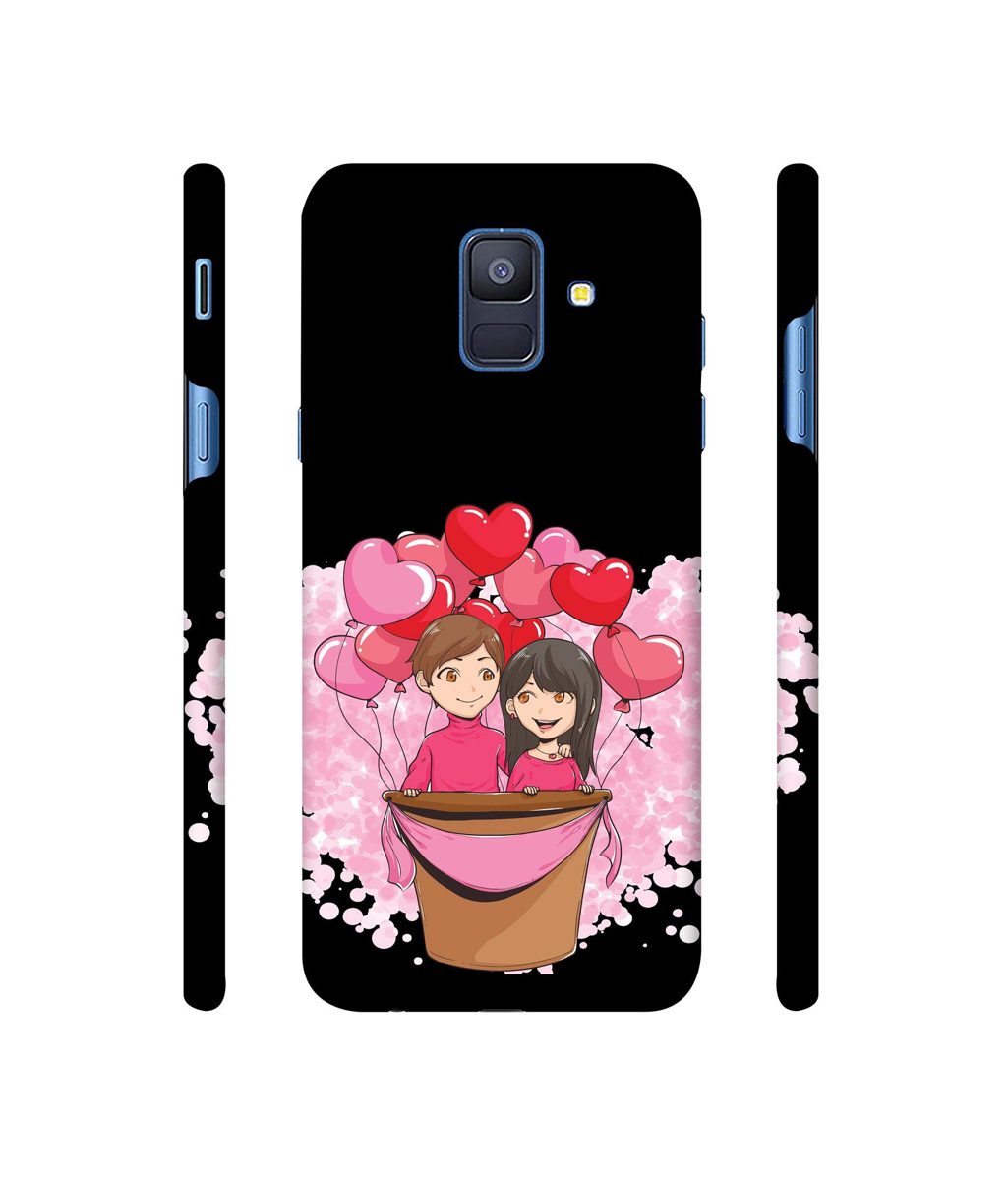 Amazon Brand - Solimo Designer Boy and Girl 3D Printed Hard Back Case Mobile Cover for Samsung Galaxy A6