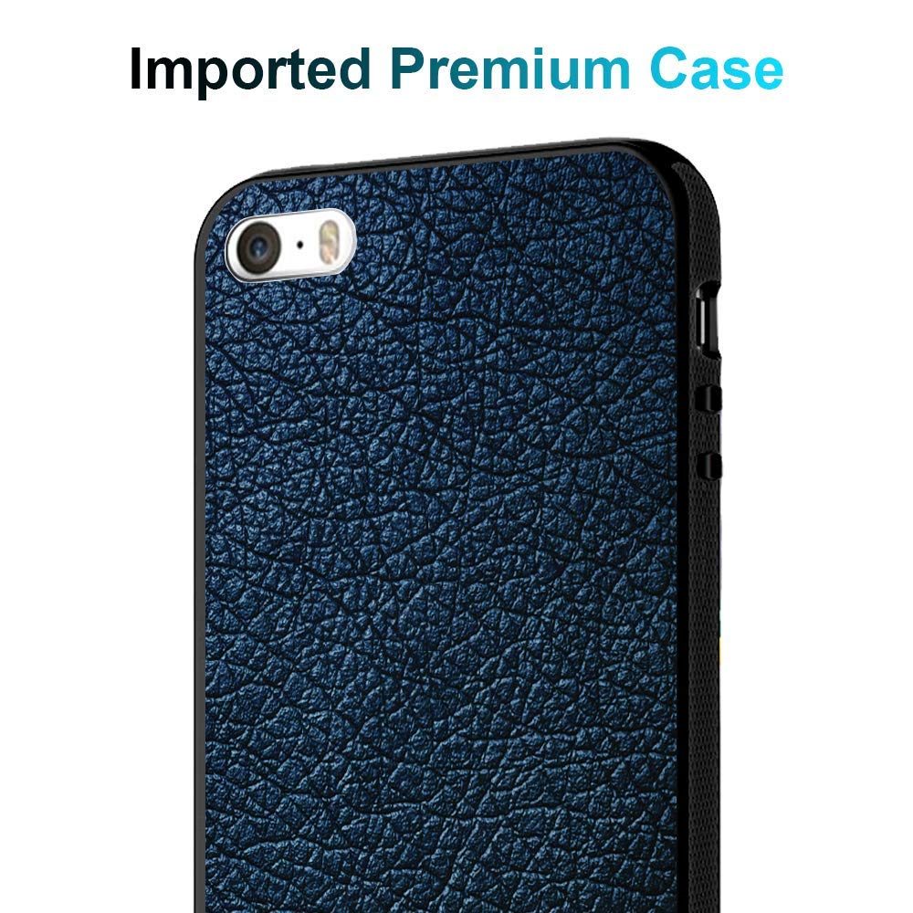 (Renewed) Amazon Brand - Solimo Designer Leather Texture Printed Hard Back Case Mobile Cover for iPhone 5S / 5 / SE (D287)