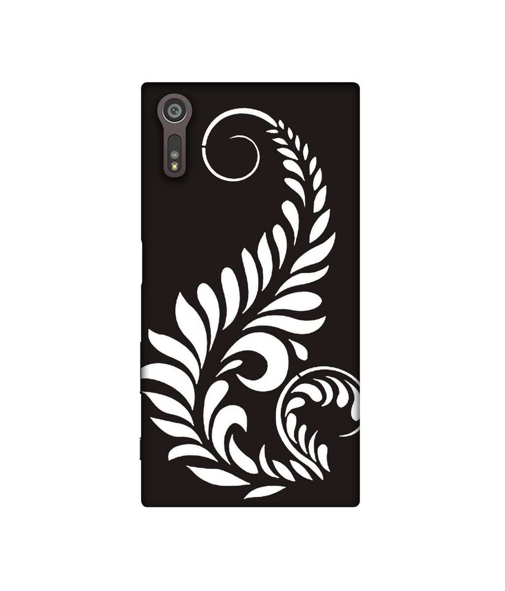 Amazon Brand - Solimo Designer Simple White Rangoli 3D Printed Hard Back Case Mobile Cover for Sony Xperia XZ Dual