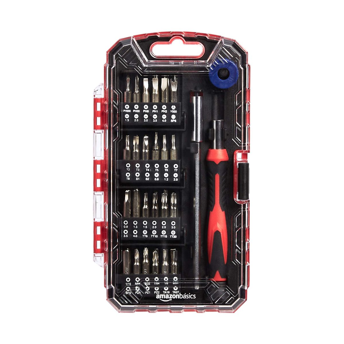 AmazonBasics 51-Piece Precision Screwdriver Bit Set (Renewed)