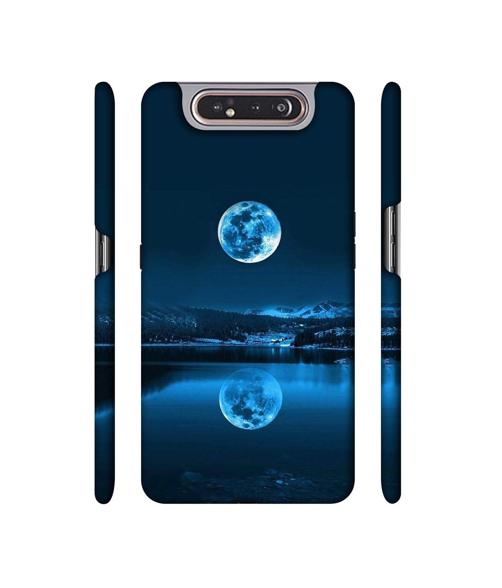 Amazon Brand - Solimo Designer Moon Pattern Print 3D Printed Hard Back Case Mobile Cover for Samsung Galaxy A80