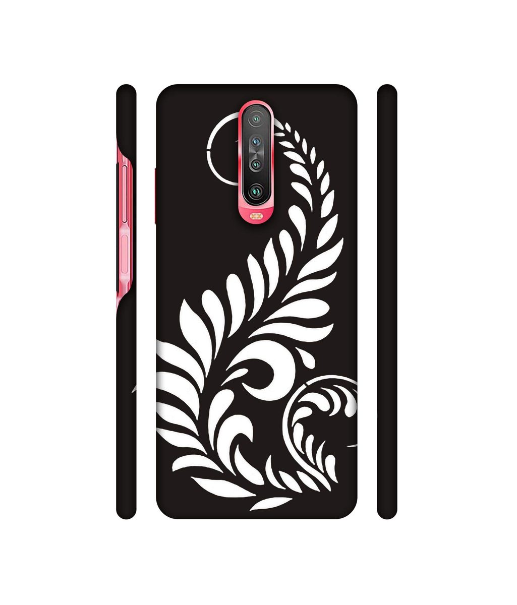 Amazon Brand - Solimo Designer Simple White Rangoli 3D Printed Hard Back Case Mobile Cover for Poco X2 / Mi Redmi K30