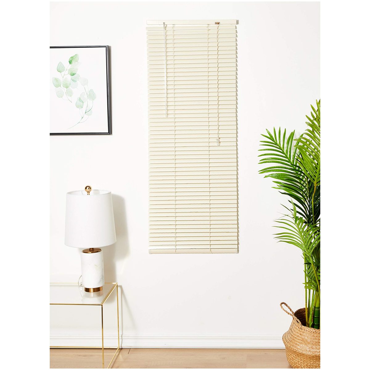 AmazonBasics Aluminium Venetian Blind, 50 x 130 cm - Cream