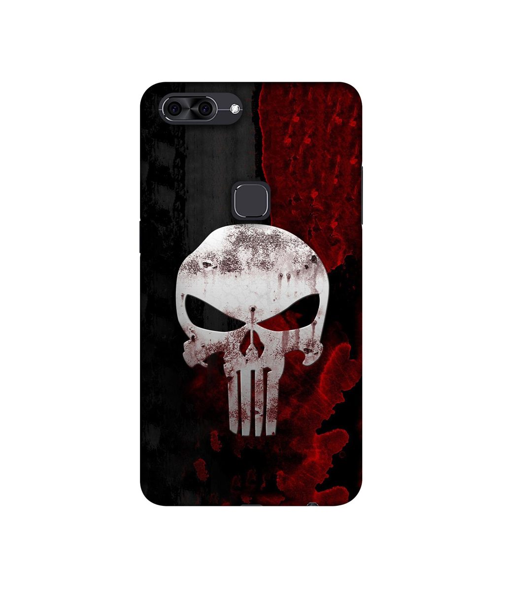 Amazon Brand - Solimo Designer Punisher Skull UV Printed Soft Back Case Mobile Cover for Lava Z90