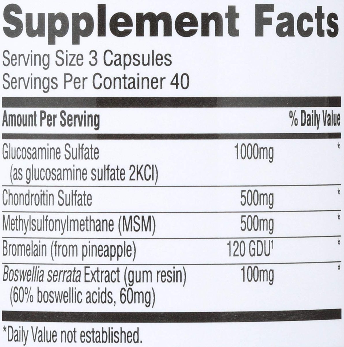365 Everyday Value, Glucosamine Chondroitin & MSM, 120 ct