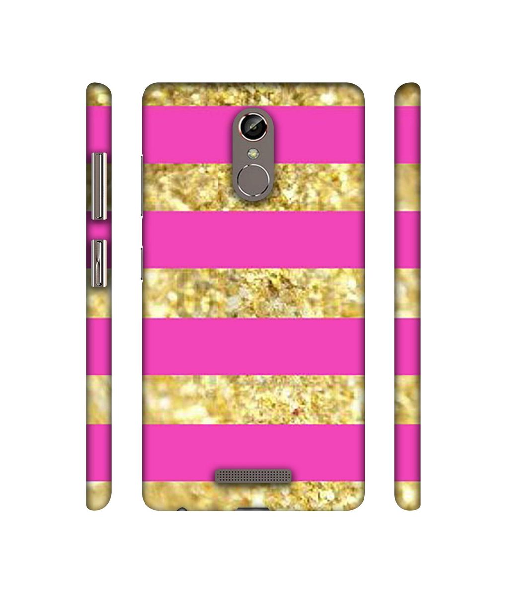 Amazon Brand - Solimo Designer Golden Stripes 3D Printed Hard Back Case Mobile Cover for Gionee S6s
