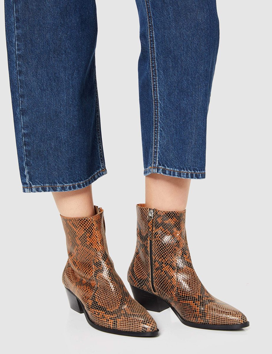 find. Women's Unlined Leather Western, Brown, US 5.5