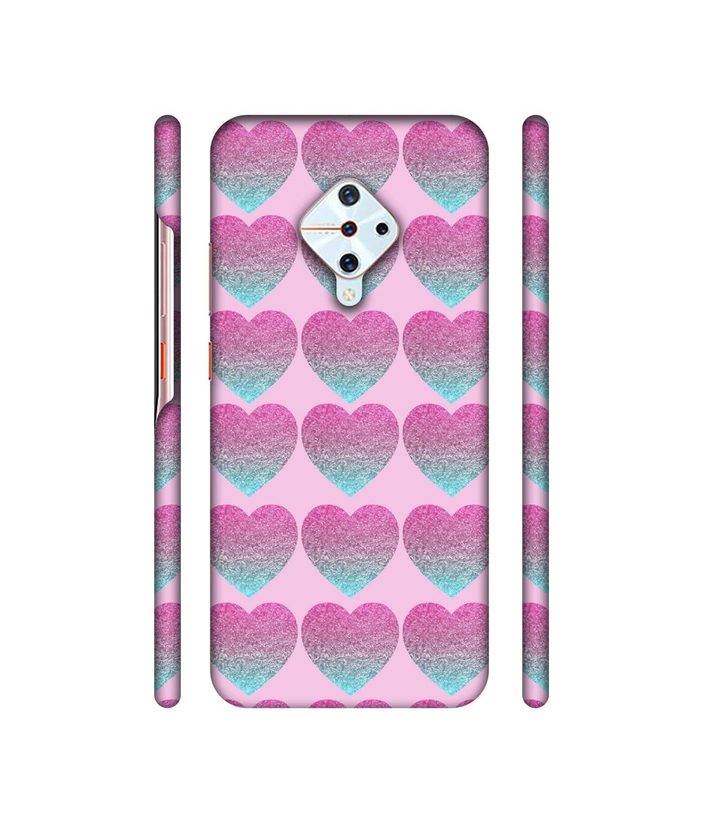 Amazon Brand - Solimo Designer Sparkle Heart Texture 3D Printed Hard Back Case Mobile Cover for Vivo S1 Pro