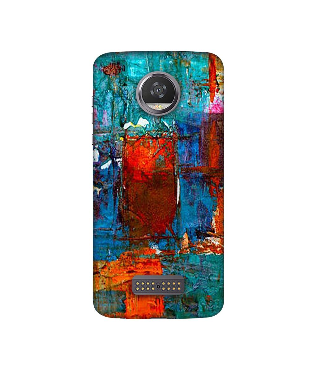 Amazon Brand - Solimo Designer Rectangle Color 3D Printed Hard Back Case Mobile Cover for Moto Z2 Play
