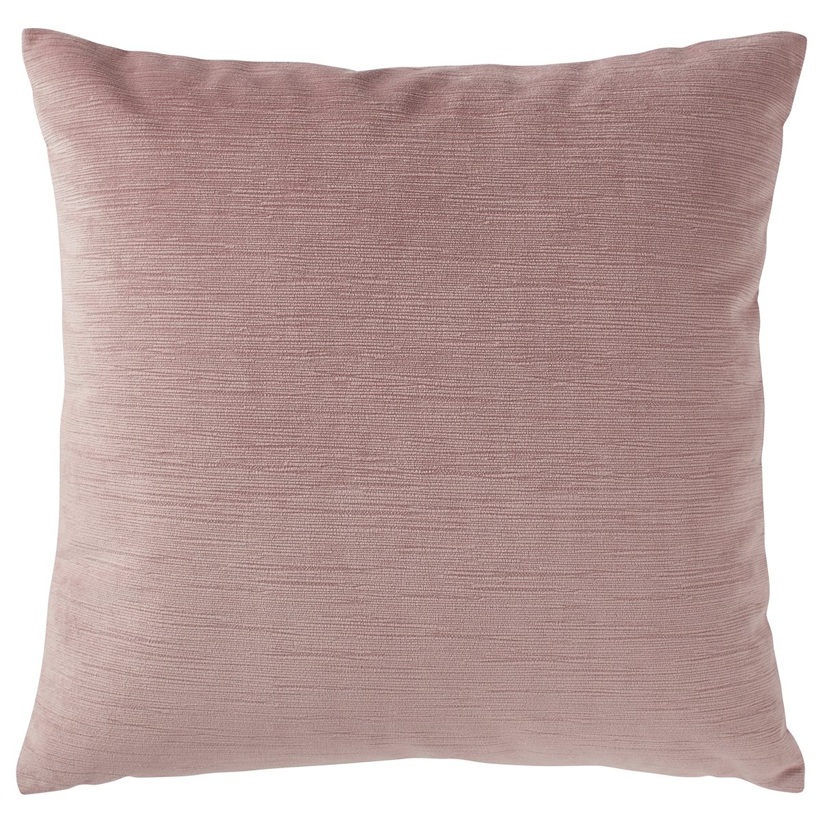Amazon Brand – Rivet Velvet Texture Striated Decorative Throw Pillow, 17" x 17", Mauve