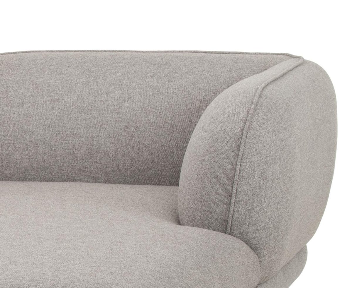 Amazon Brand - Movian Enan 3-Seater Upholstered L-Shaped Corner Sofa with Right Side Chaise, 266 x 86 x 73 cm, Stain-Resistant Polyester, Light Grey